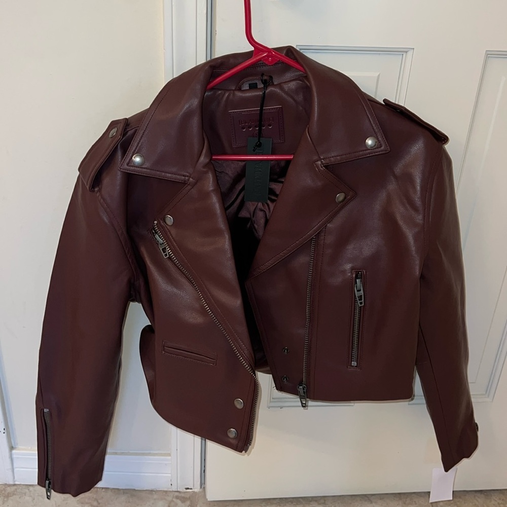 NWT Blank NYC leather Jacket Size Small